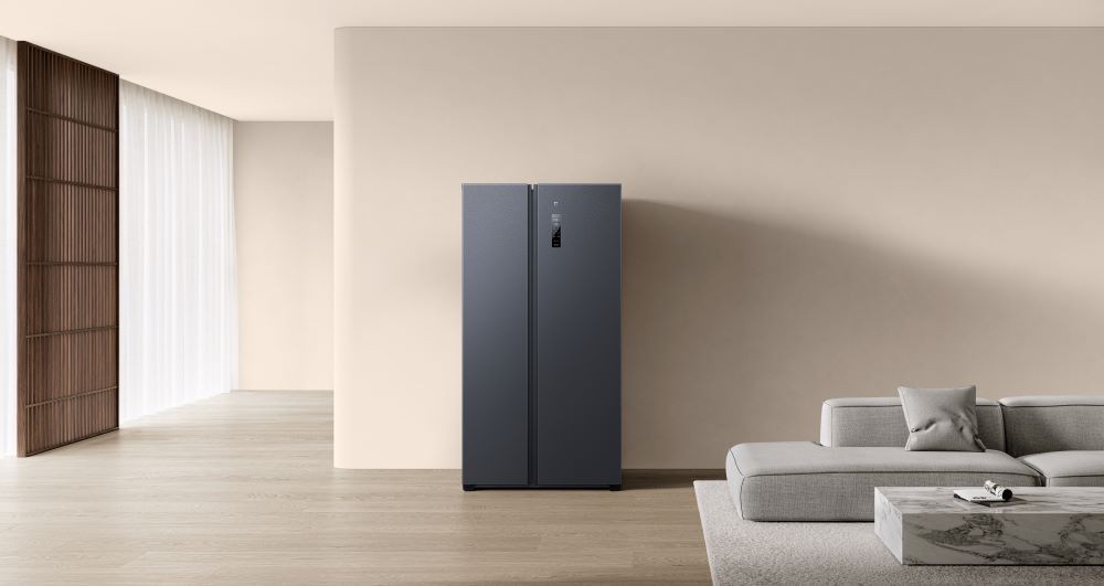 壓縮機(jī)十年質(zhì)保 米家冰箱 對(duì)開門610L 墨羽巖首發(fā)價(jià)2499元(圖1)