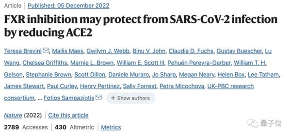 Nature最新：熊去氧膽酸可預(yù)防新冠、不怕病毒變異