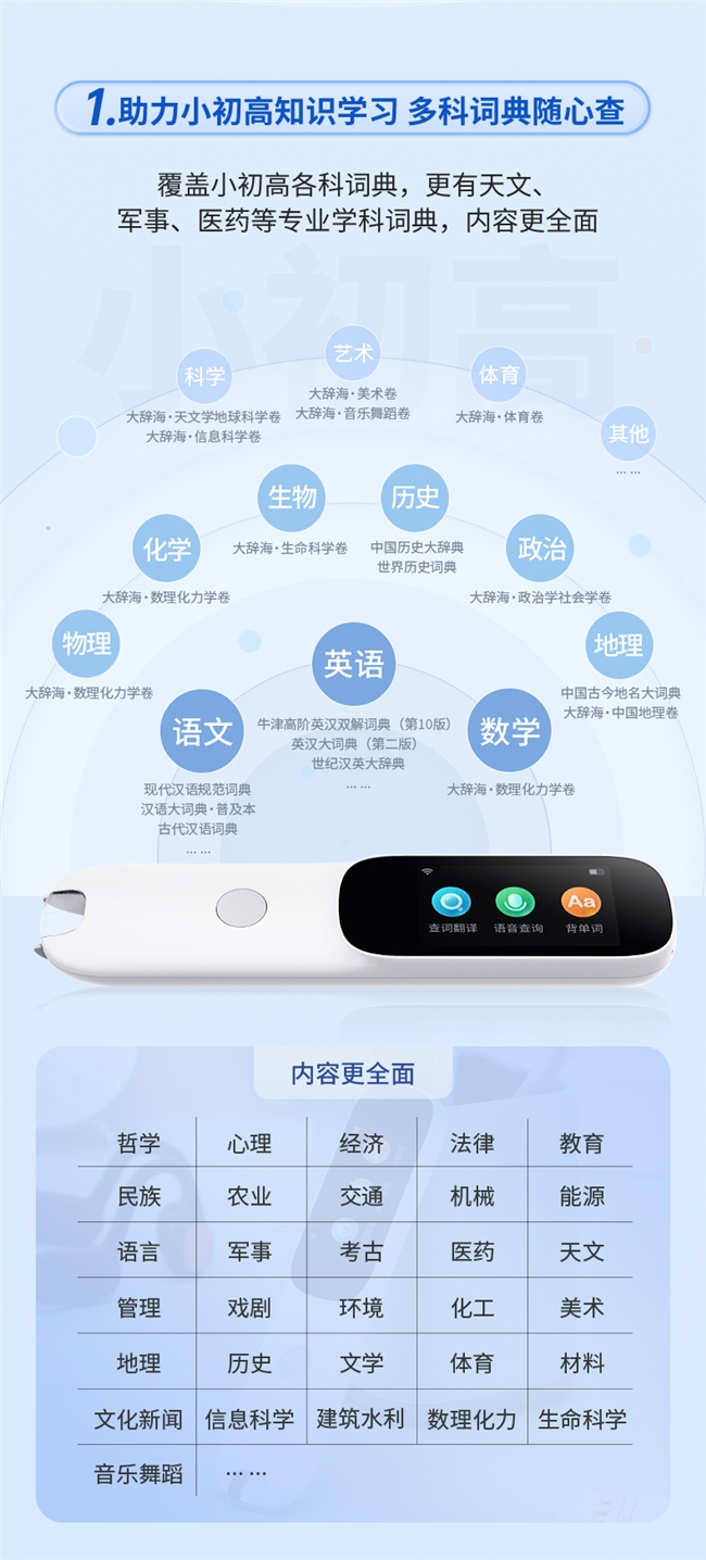 0元“入手”62本正版詞典！阿爾法蛋AI詞典筆D1免費升級刷屏家長圈(圖3)