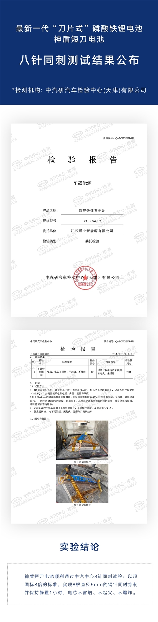 8針同刺不冒煙不起火！吉利第2萬套神盾短刀電池下線