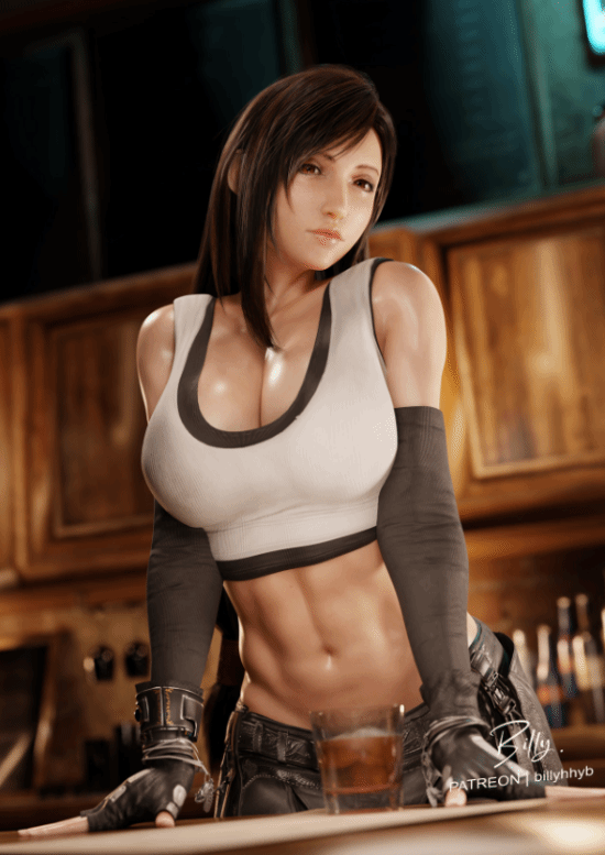 萬圣節(jié)小惡魔蒂法渲染圖：氣質(zhì)邪魅