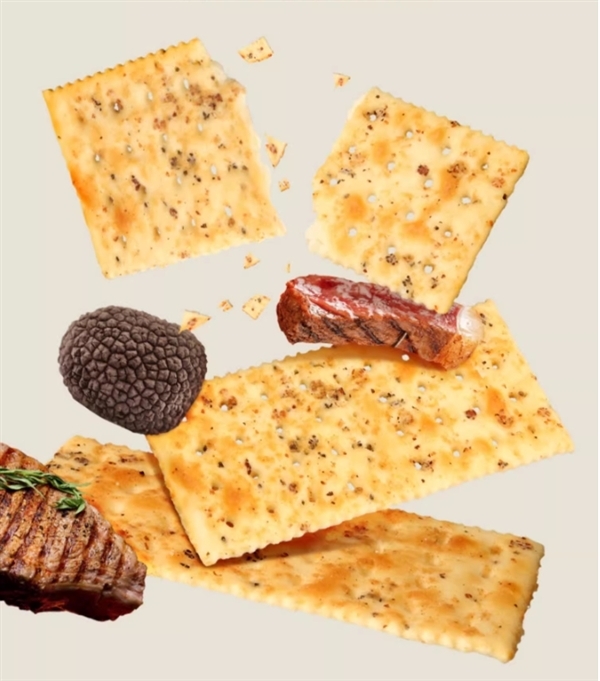 0反式脂肪酸 大耳牛黑松露牛排蘇打餅干再發(fā)車：1.1斤僅16元 