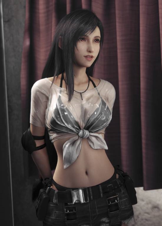 《最終幻想7：重制版》蒂法近期美圖：小護士到御姐風(fēng)全能駕馭