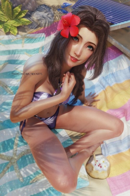 蒂法美如畫！粉絲自制《最終幻想7:重制版》3D美圖