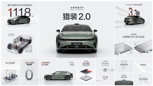 26.9萬起！全新極氪001累計大定訂單已近4萬單