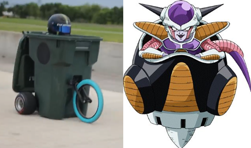 把垃圾桶改造成跑車后：坐進去比法拉利還拉風百倍！