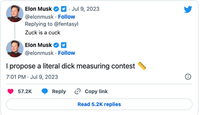 扎克伯格偷襲馬斯克一年后:推特殺手只想歲月靜好(圖4) 扎克伯格偷襲馬斯克一年后:推特殺手只想歲月靜好