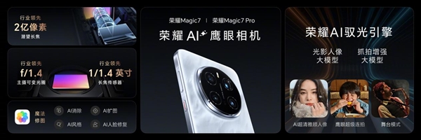 xxx元起！榮耀Magic7/Magic7 Pro發(fā)布：最強AI手機 一句話全自動操作