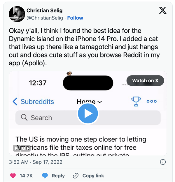 iPhone的靈動(dòng)島 竟然還能這么玩？！