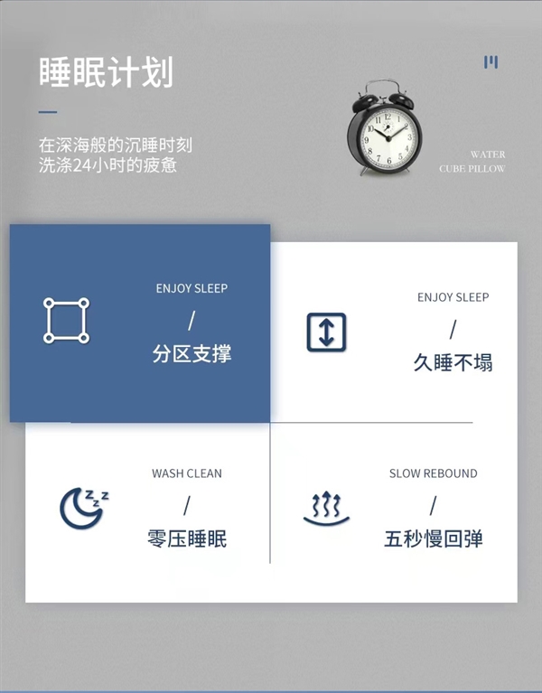 分區(qū)支撐 久睡不塌陷：潔麗雅菱形立體枕頭枕芯19元大促