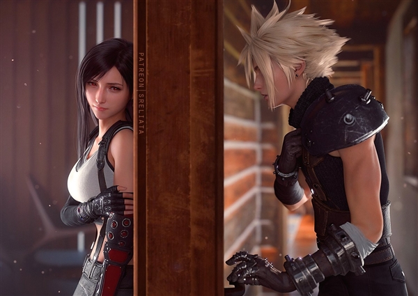 《最終幻想7》蒂法與愛(ài)麗絲3D美圖賞：性感美麗吸睛