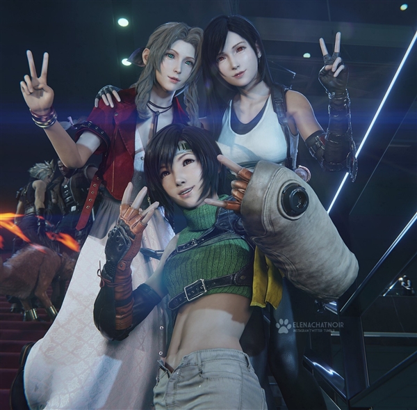 《最終幻想7》蒂法飯制新美圖：新衣服太誘人