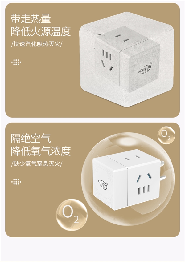 1C+2A+14孔：主動(dòng)滅火魔方插頭19.9元探底發(fā)車