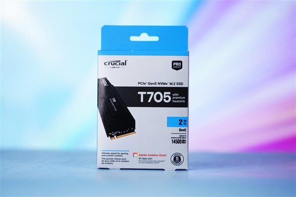 狂飆14500MB/s！英睿達(dá)T705 PCIe 5.0 SSD圖賞