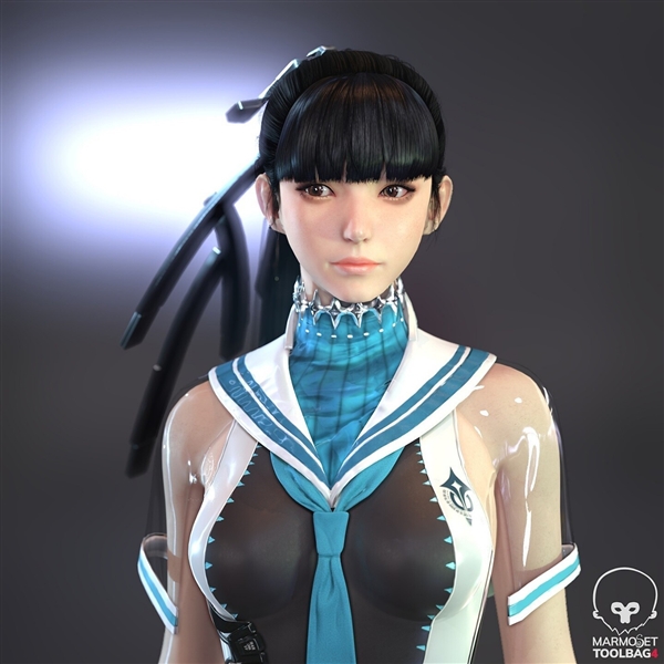 國(guó)外大神自制《星刃》女主3D模型：性感身材一覽無(wú)余