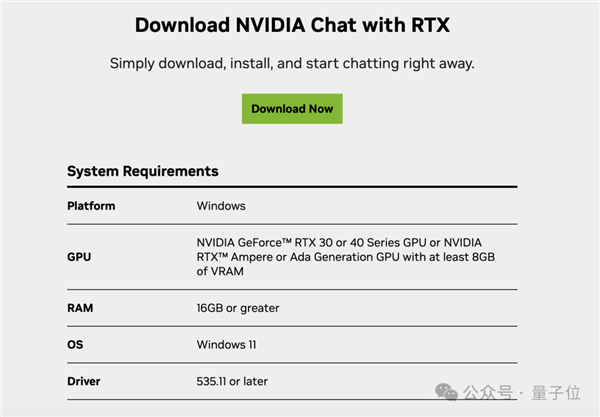 英偉達(dá)版ChatGPT來了：PC端部署 很GPU