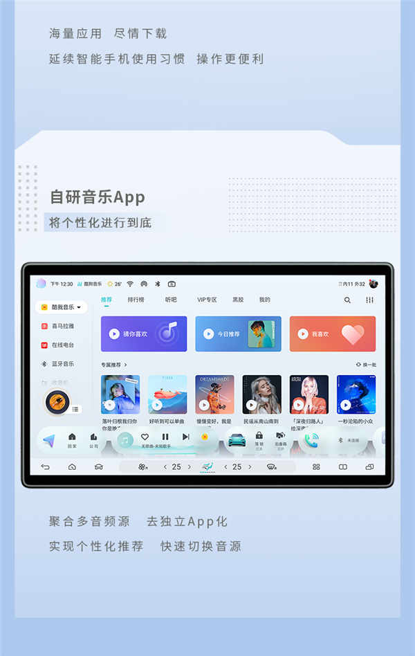 不輸問界鴻蒙？比亞迪DiLink車機這么牛了 一圖詳解