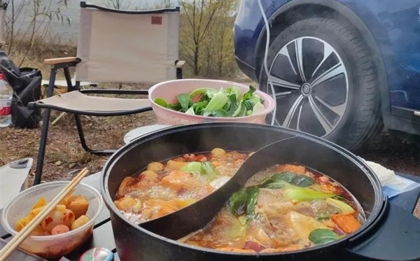 為了充上電 美國(guó)人玩起了“車體蜈蚣”