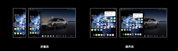 小米MIX Fold 4/Flip完美適配小米SU7車機：比例和手機屏幕完全一致