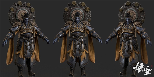 《黑神話：悟空》角色新設(shè)定圖：四大天王威武十足