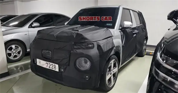 “純電越野風(fēng)”吹向海外：現(xiàn)代CASPER EV諜照曝光 造型酷似老爺車