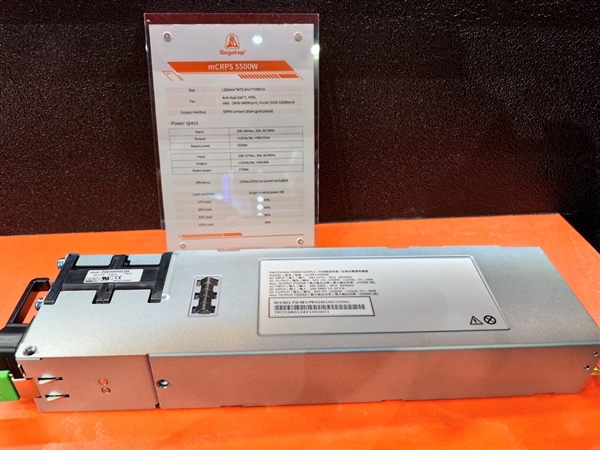 鑫谷展示5500W CRPS電源：轉(zhuǎn)換效率96％ 鈦金標準