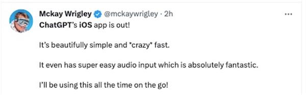 ChatGPT連夜登陸iOS 免費(fèi)無(wú)廣告、還支持語(yǔ)音