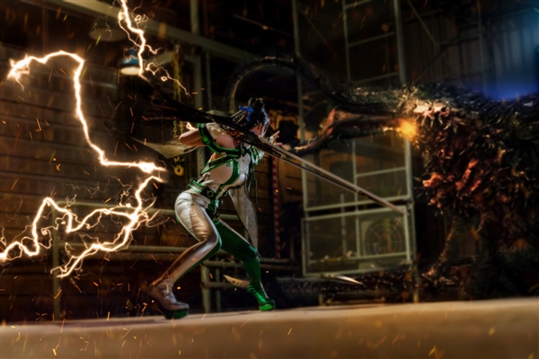 《星刃》女主伊芙新Cos美圖賞：顏值高 身材超棒！