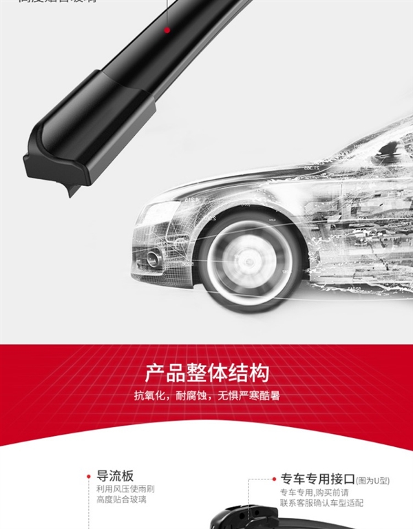  支持3期免息：佐佐木無(wú)骨靜音雨刷器大促：15.9元新低