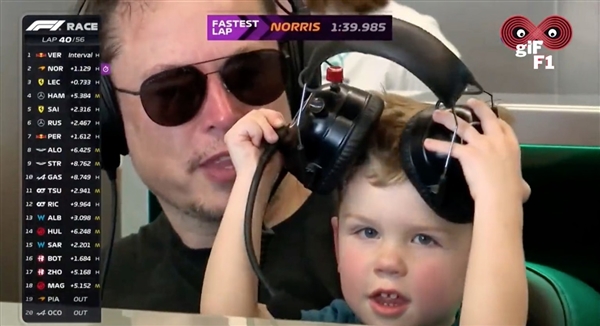 特斯拉Cybertruck成顯眼包！馬斯克帶兒子看F1比賽被拍下