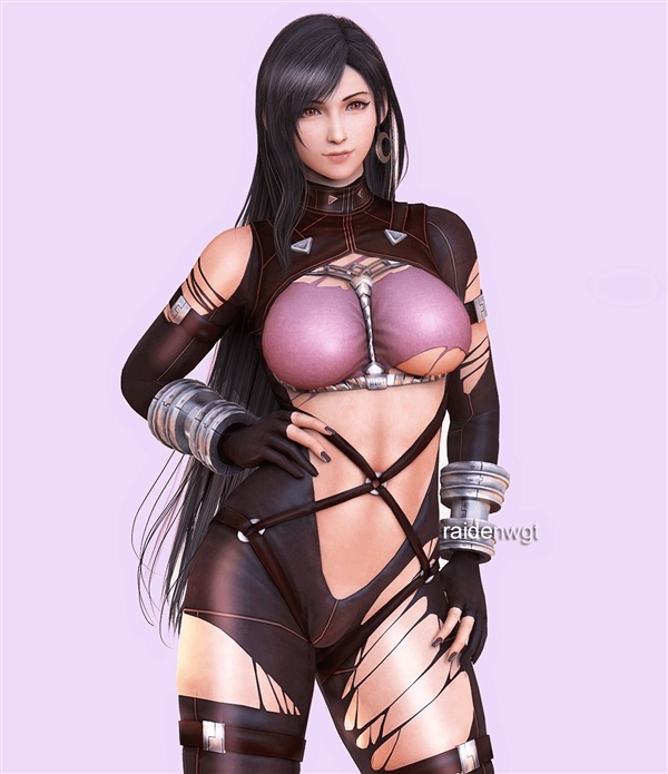 《最終幻想7》蒂法、愛麗絲萬圣節(jié)3D美圖：別樣誘惑