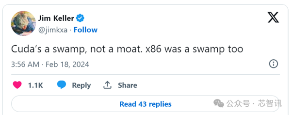 芯片大神Jim Keller痛斥NVIDIA CUDA：不是護(hù)城河 是沼澤！