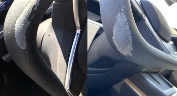 特斯拉半截方向盤質(zhì)量堪憂：氣囊位置出現(xiàn)神秘曲線