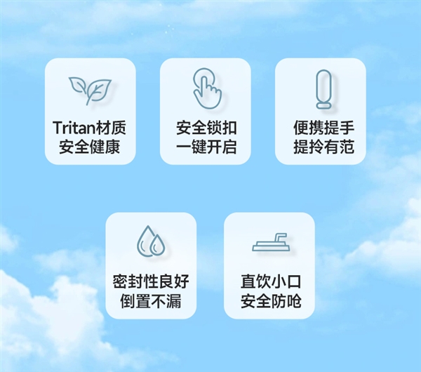 支持一鍵開蓋：老牌清水600ml吸管杯12元抄底（Tritan材質(zhì)） 