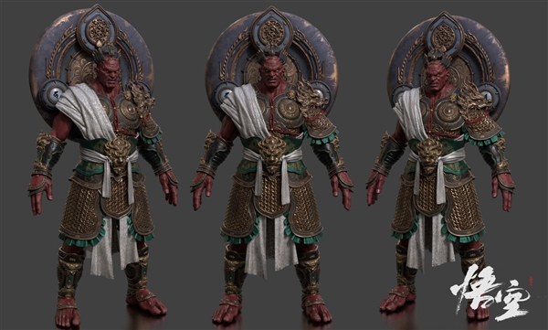 《黑神話：悟空》角色新設(shè)定圖：四大天王威武十足