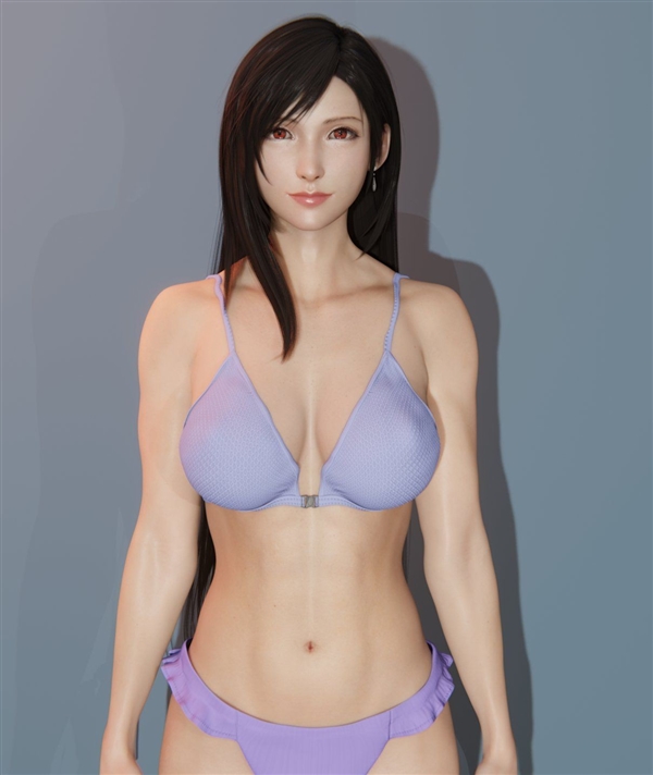 《最終幻想7》蒂法飯制新美圖：新衣服太誘人