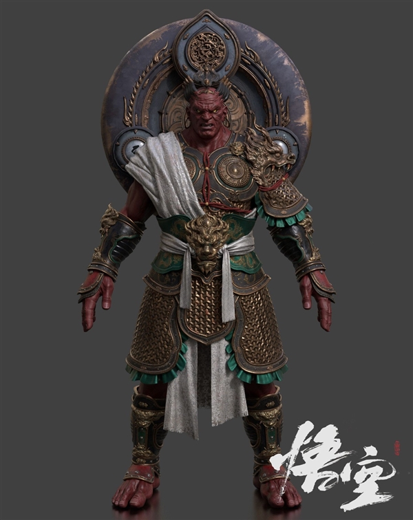 《黑神話：悟空》角色新設(shè)定圖：四大天王威武十足