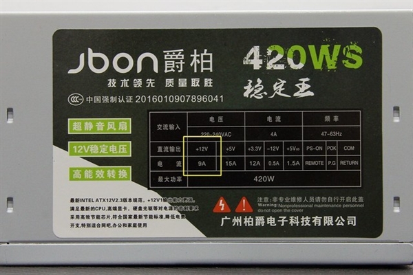 裝電腦選電源別光看功率：還要看12V輸出