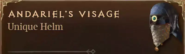 全球首個 《暗黑4》安達莉爾的儀容暗金頭盔掉落