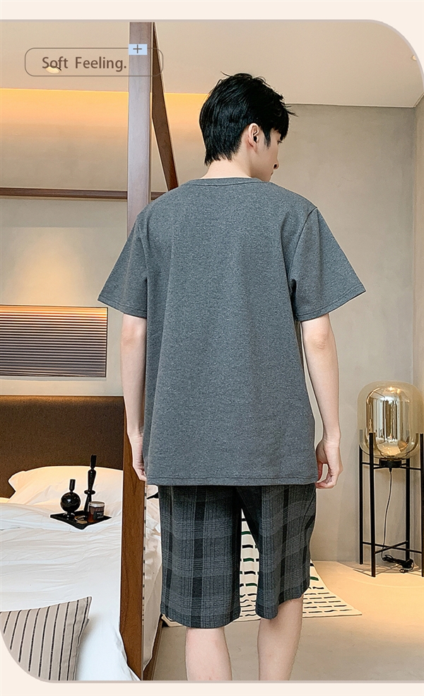 柔軟無束縛！浪莎男士純棉大碼休閑睡衣家居服大促：到手29.9元