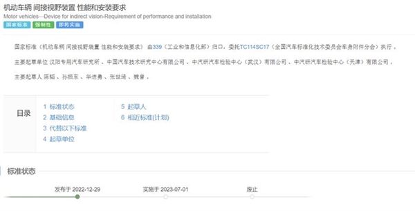 汽車電子后視鏡獲批！傳統(tǒng)后視鏡將被取代