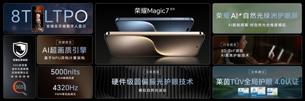 xxx元起！榮耀Magic7/Magic7 Pro發(fā)布：最強AI手機 一句話全自動操作