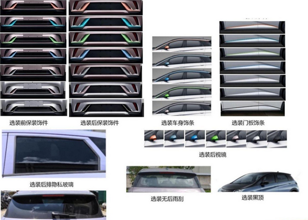 新增隱私玻璃、車(chē)身飾條：新款比亞迪海豚申報(bào)圖曝光：2月上市