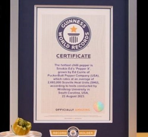 美國一男子培育出世界上最辣辣椒：吃完胸口發(fā)熱、腹部絞痛