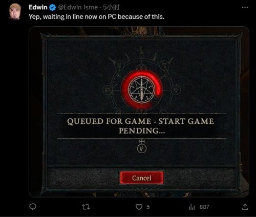 熱度堪憂！《暗黑4》Steam峰值人數(shù)甚至不如《紅霞島》