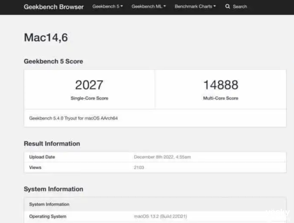 蘋果全新自研芯片M2 Max現(xiàn)身跑分：性能更恐怖了