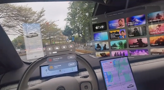 國內(nèi)一博主頭戴蘋果Vision Pro開車遭吐槽 網(wǎng)友：求不要害人