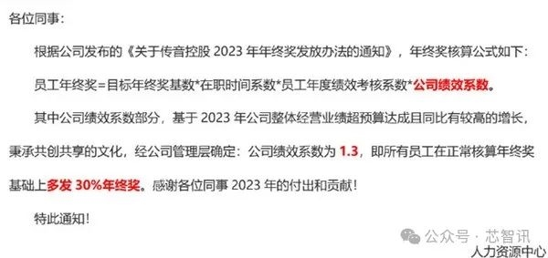 傳音年終獎(jiǎng)全員多發(fā)30%！2023年出貨量全球第五 利潤(rùn)大漲121%