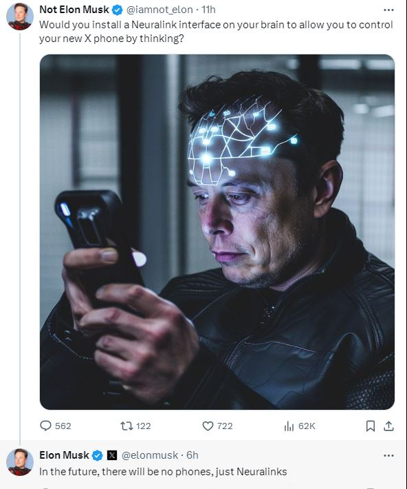 馬斯克預(yù)言：未來將不再有手機(jī) 僅有Neuralink