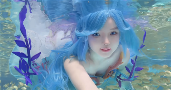 神還原：1米8蘿莉博主COS《王者榮耀》美人魚朵莉亞